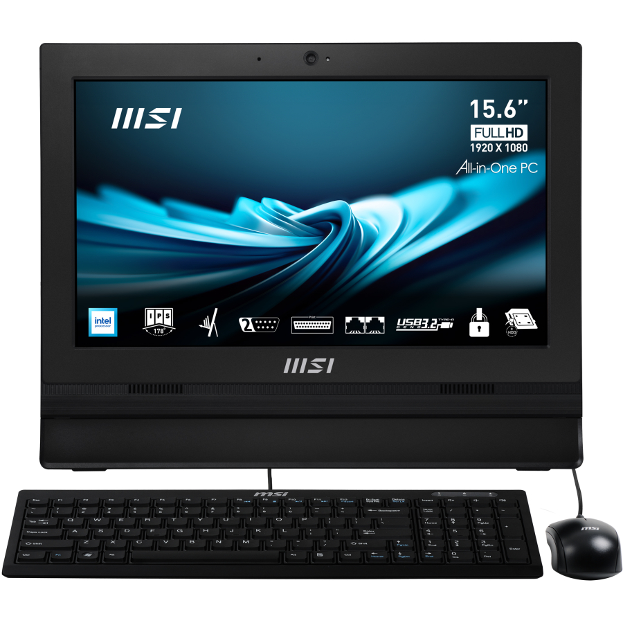 MSI PC AIO 15,6" TOUCH BLACK Intel N100 8GB 256GB SSD FREEDOS